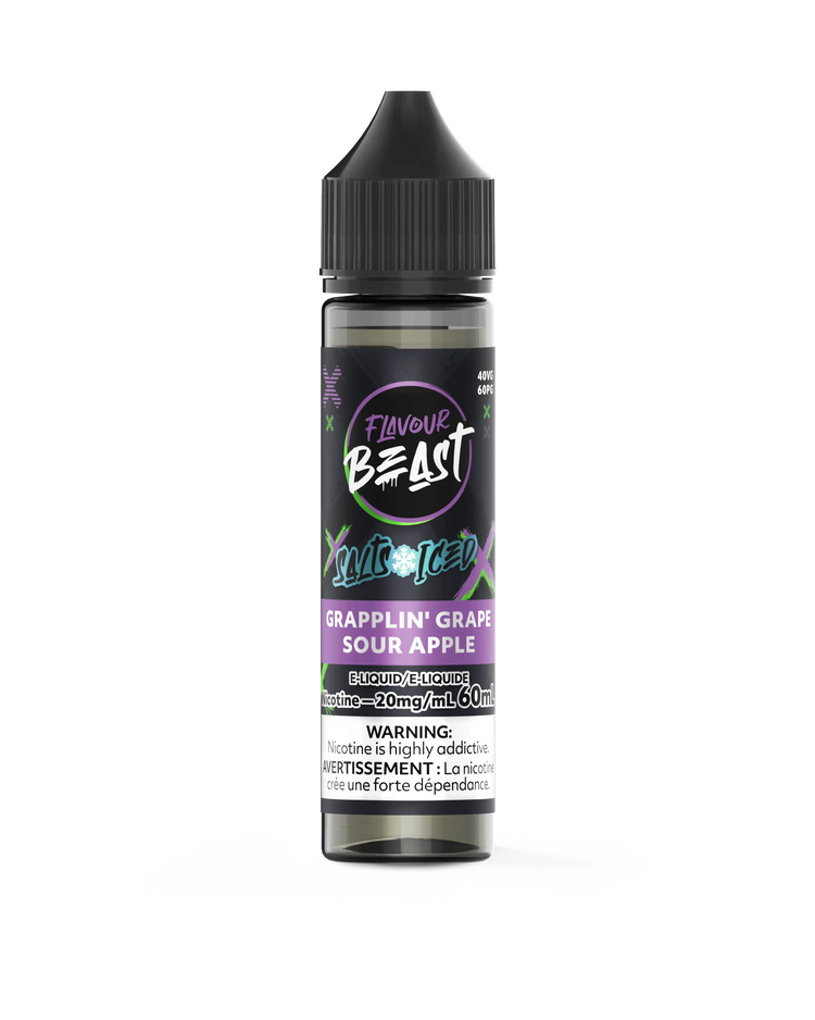 Grapplin' Grape Sour Apple Iced by Flavour Beast Salt
