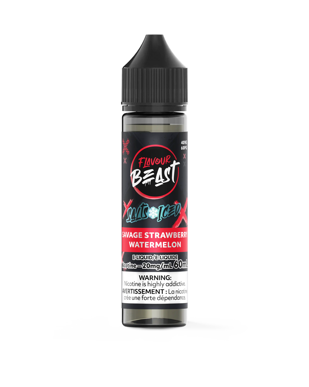 Savage Strawberry Watermelon Iced by Flavour Beast Salt
