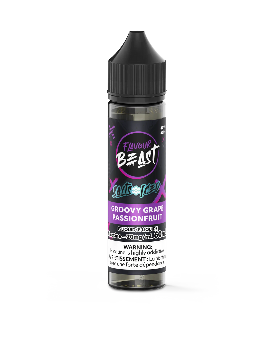 Groovy Grape Passionfruit Iced by Flavour Beast Salt