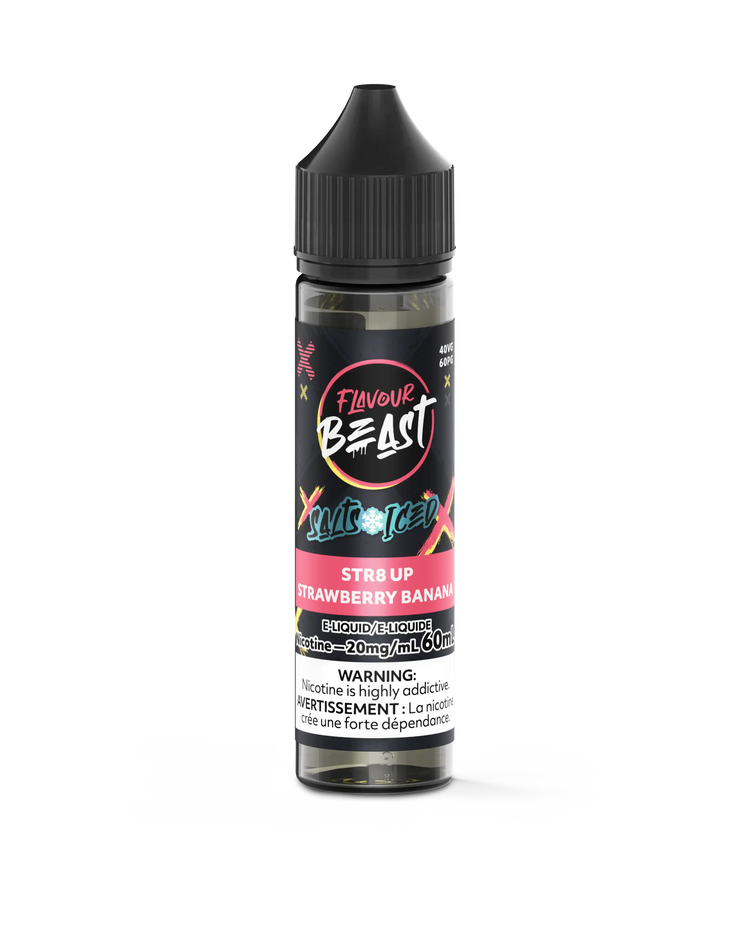 STR8 Up Strawberry Banana Iced by Flavour Beast Salt