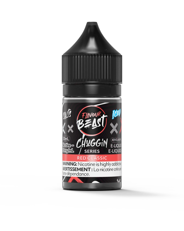 Red Classic Iced by Flavour Beast Chuggin' Series Salt