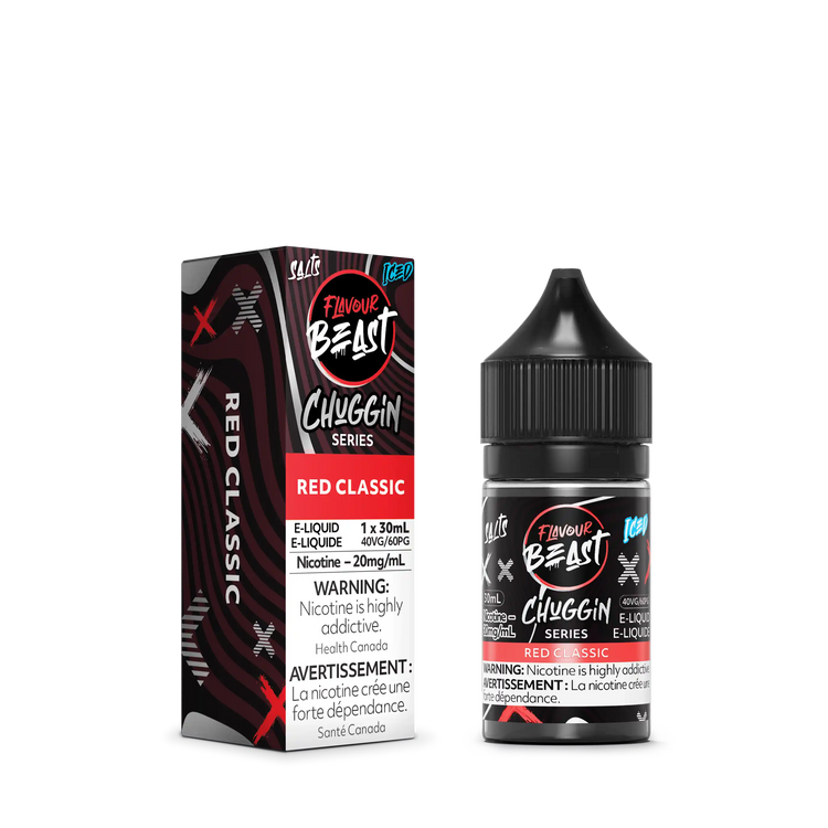 Red Classic Iced by Flavour Beast Chuggin' Series Salt