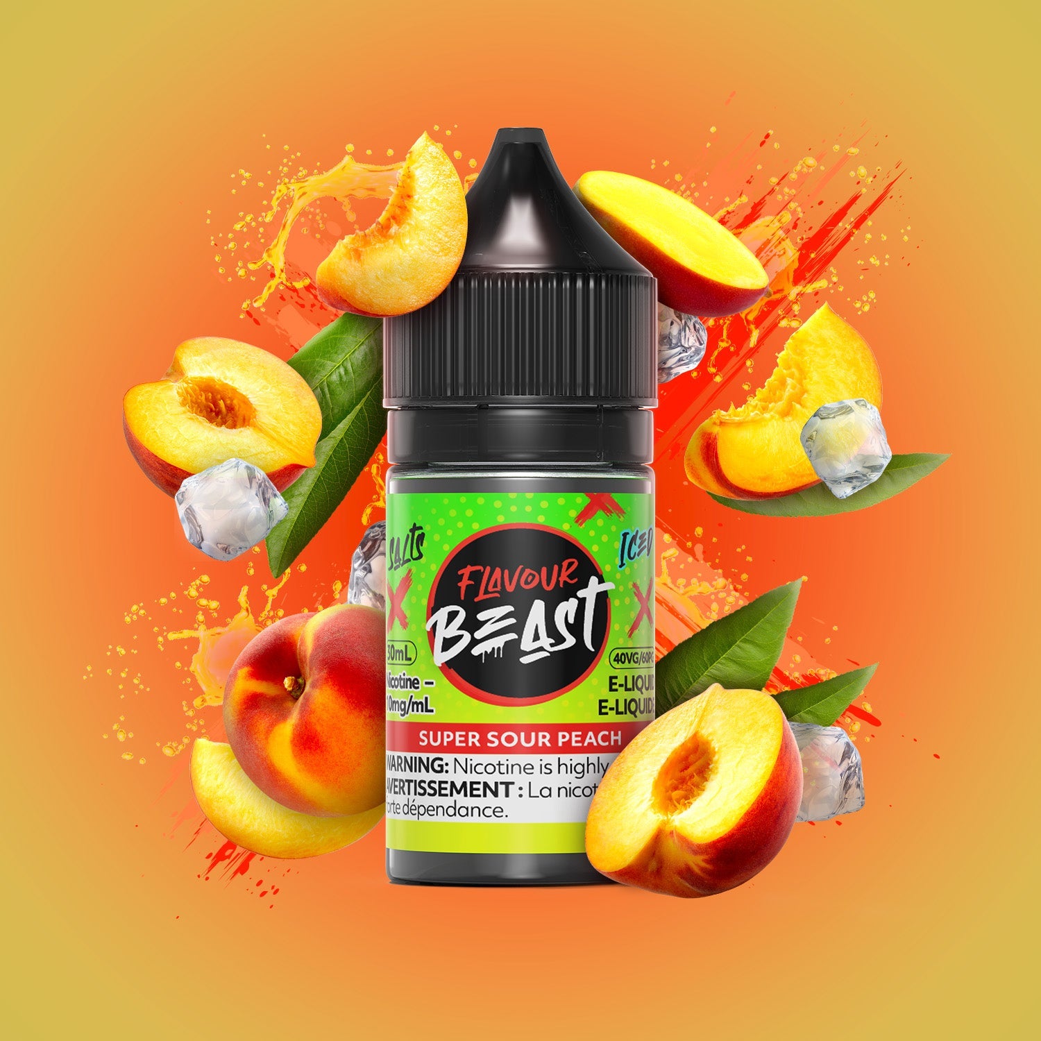 Sel Flavour Beast - Pêche super aigre (PROVINCIAL) 