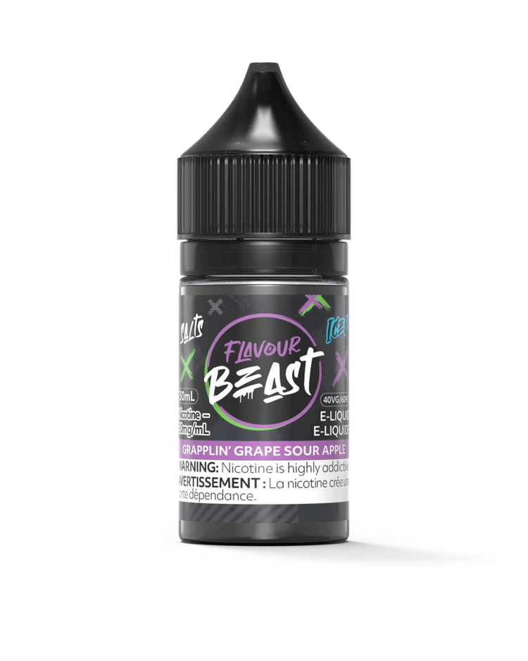 Grapplin' Grape Sour Apple Iced by Flavour Beast Salt