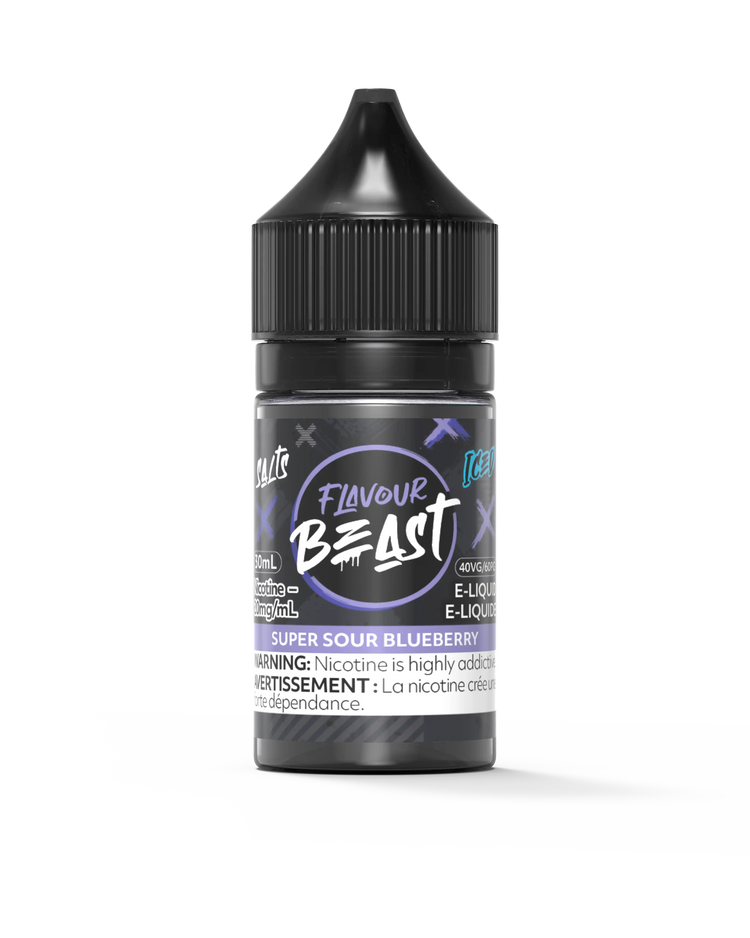 Super Sour Blueberry Iced by Flavour Beast Salt