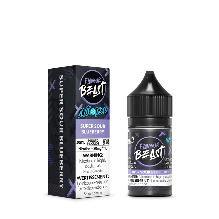 Super Sour Blueberry Iced by Flavour Beast Salt