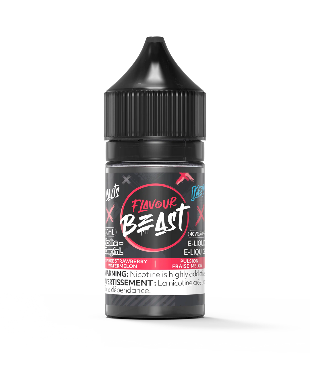 Savage Strawberry Watermelon Iced by Flavour Beast Salt