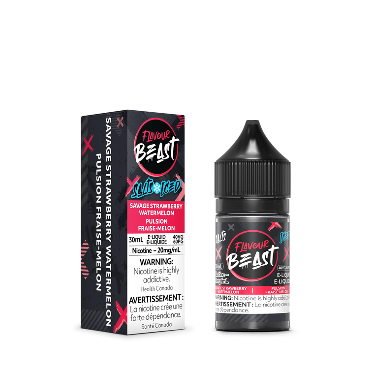 Savage Strawberry Watermelon Iced by Flavour Beast Salt