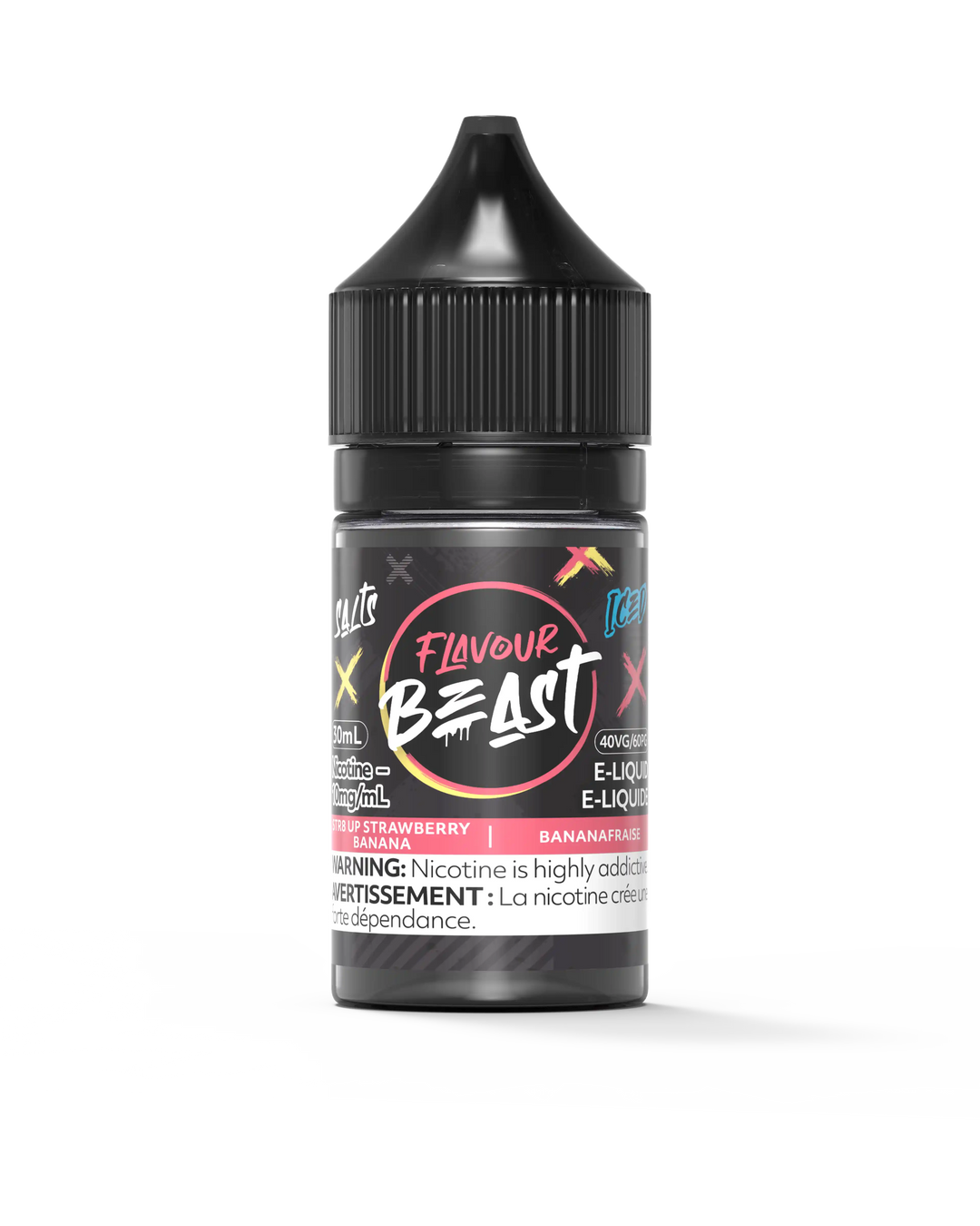 STR8 Up Strawberry Banana Iced by Flavour Beast Salt