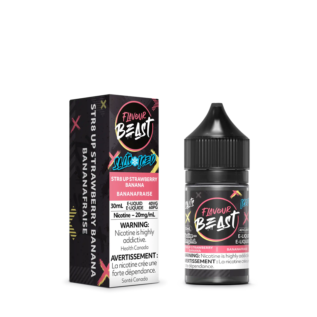 STR8 Up Strawberry Banana Iced by Flavour Beast Salt