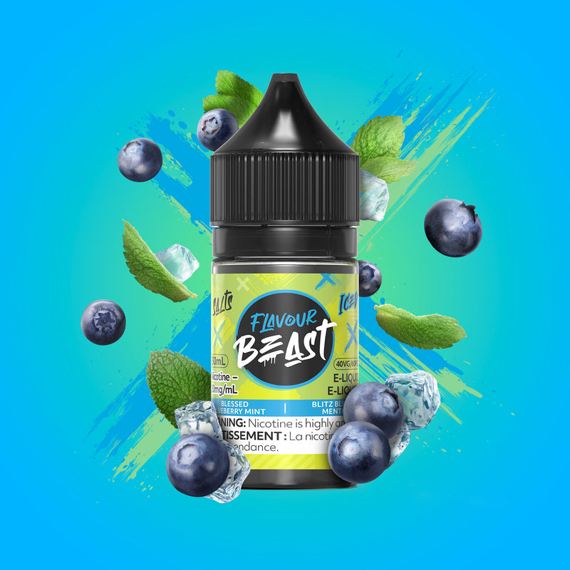 Flavour Beast Salt - Blessed Blueberry Mint Iced (EXCISE TAXED)