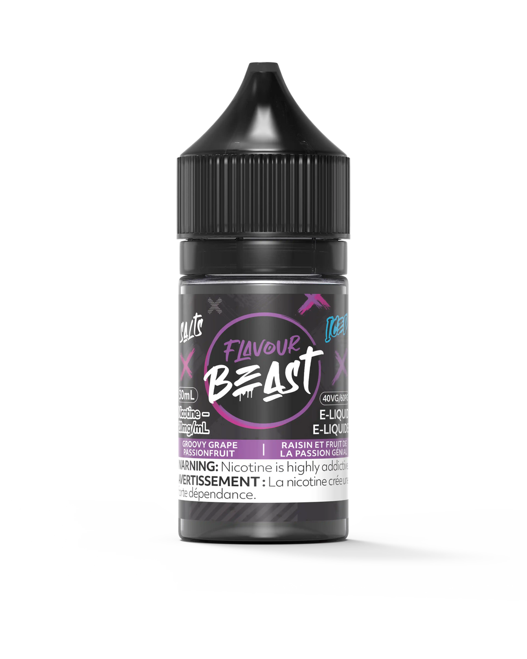 Groovy Grape Passionfruit Iced by Flavour Beast Salt