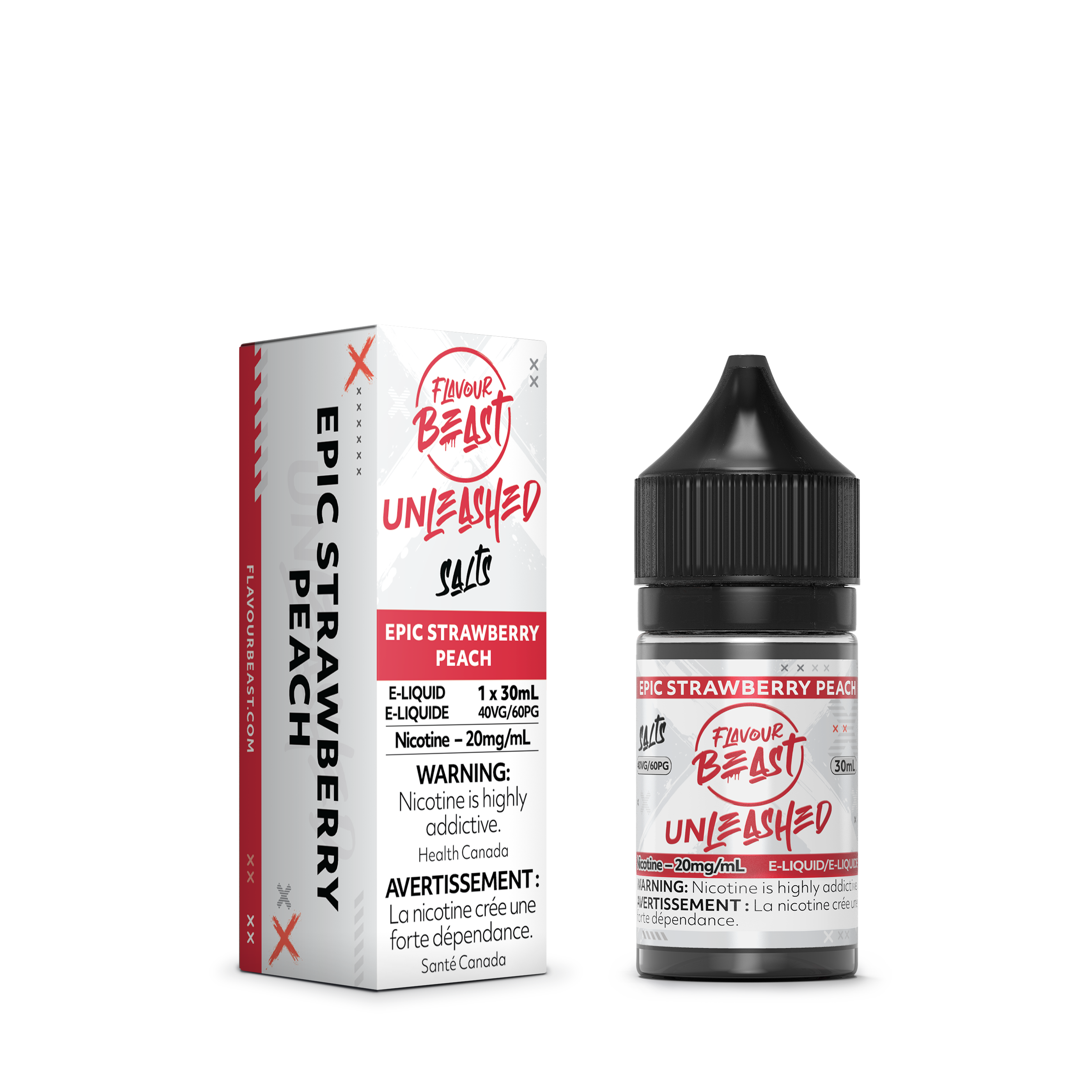 Saveur Beast Unleashed Salt – Epic Fraise Pêche (PROVINCIAL) 