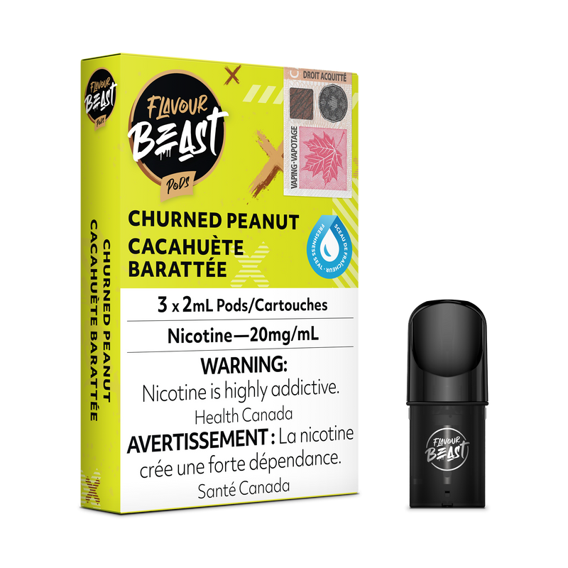 Flavour Beast Flow Pods - Churned Peanut (EXCISE TAXED) (Compatible With STLTH)