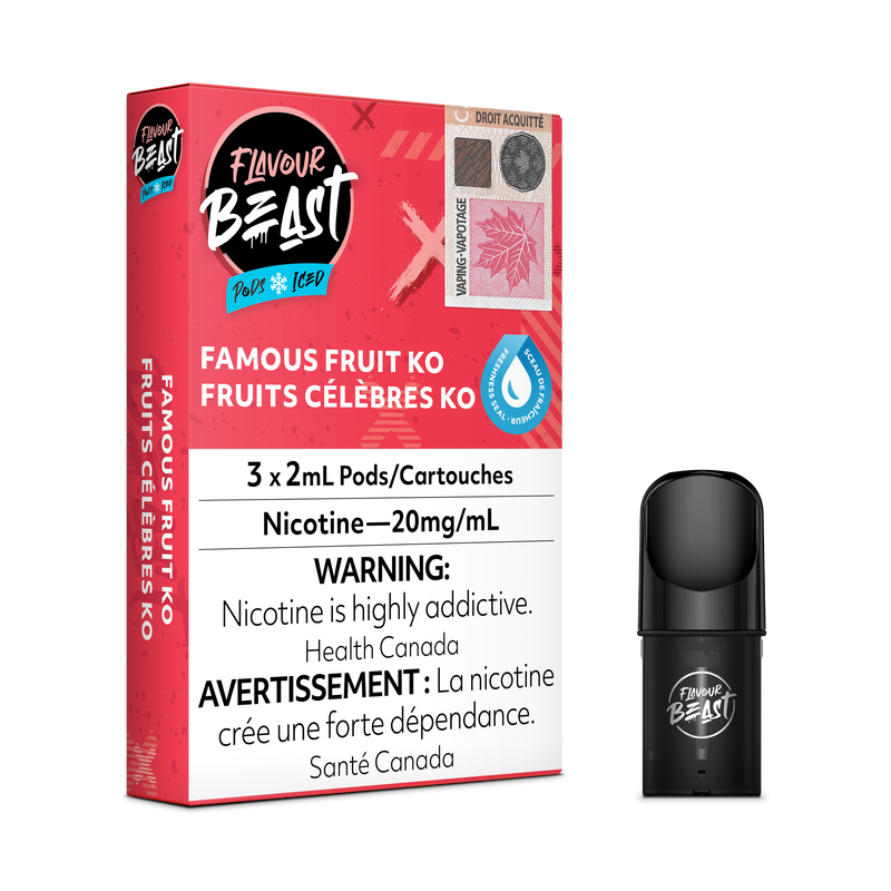 Flavor Beast Flow Pods - Sic Strawberry Iced (Compatible Avec STLTH)