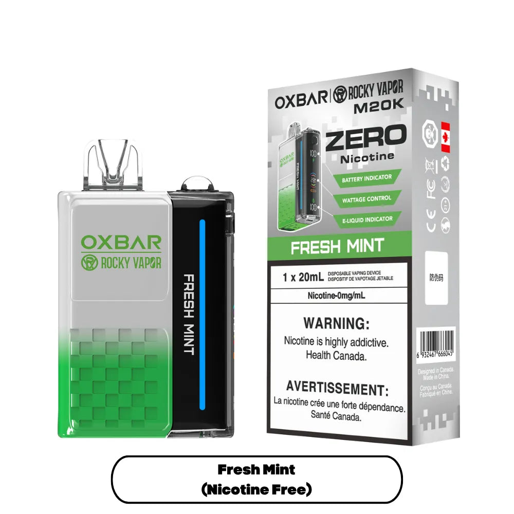 Fresh Mint Oxbar M20K - Nicotine Free Disposable 20K