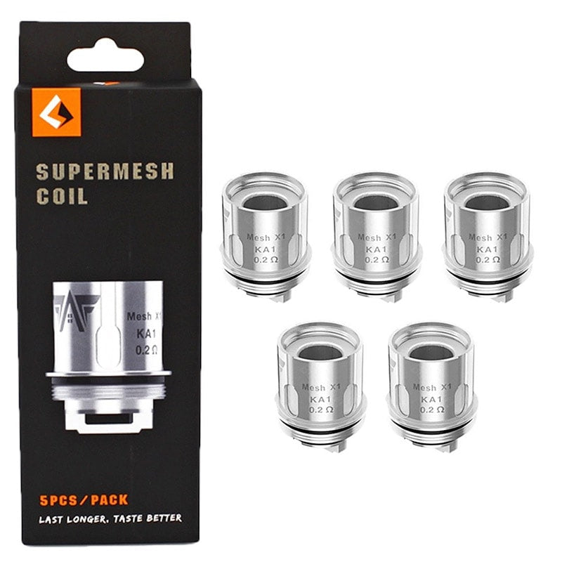 cerberus vape tank coils Geekvape Super Mesh Replacement [CRC] — 5-Pack – VIP Flavour:Double Apple 20mg 280mah Moo E-Juice Bundle (300ml)