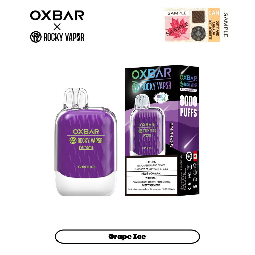 Oxbar G8000 - Disposable E-Cig (FEDERAL) (8000 Puffs)