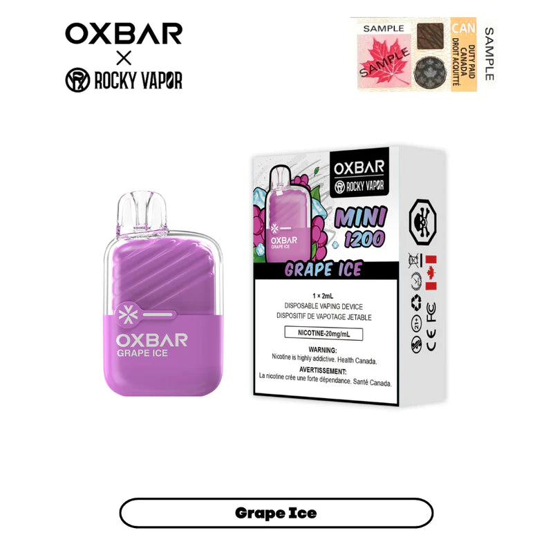 Oxbar Mini - Disposable E-Cig (EXCISE TAXED) (1200 Puffs)