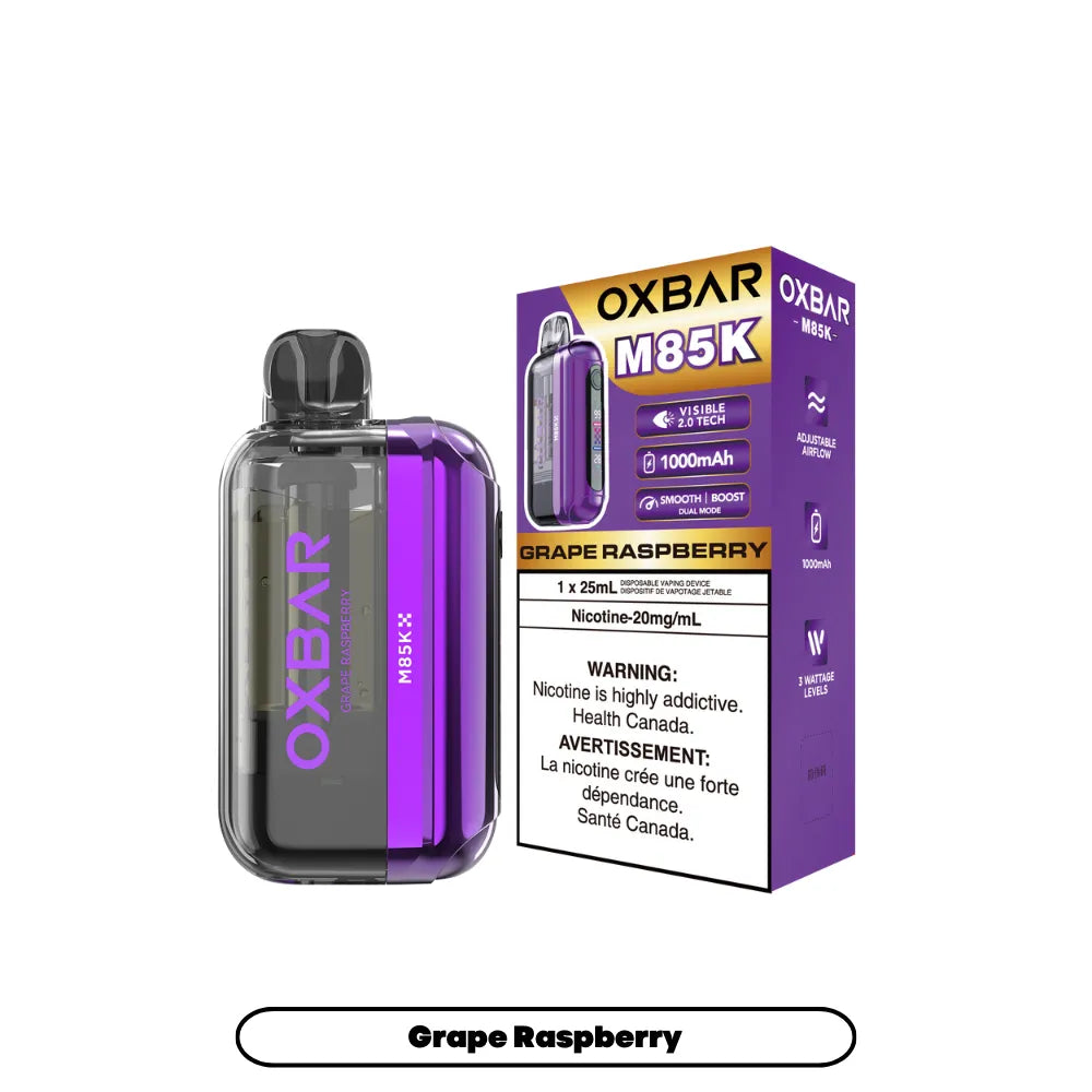 Grape Raspberry Oxbar M85K - Disposable 85K