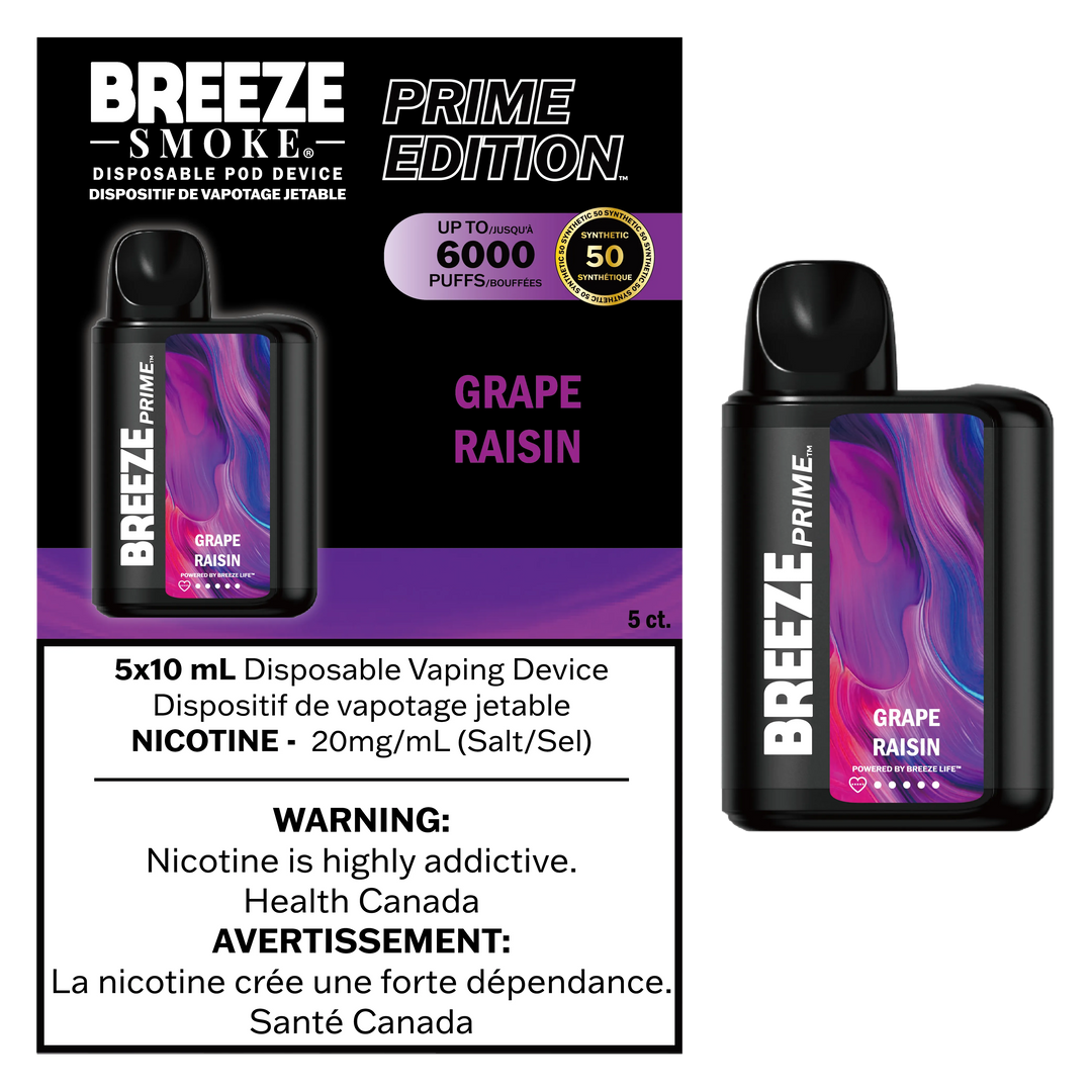 Grape Breeze Prime S50 - Disposable 6K
