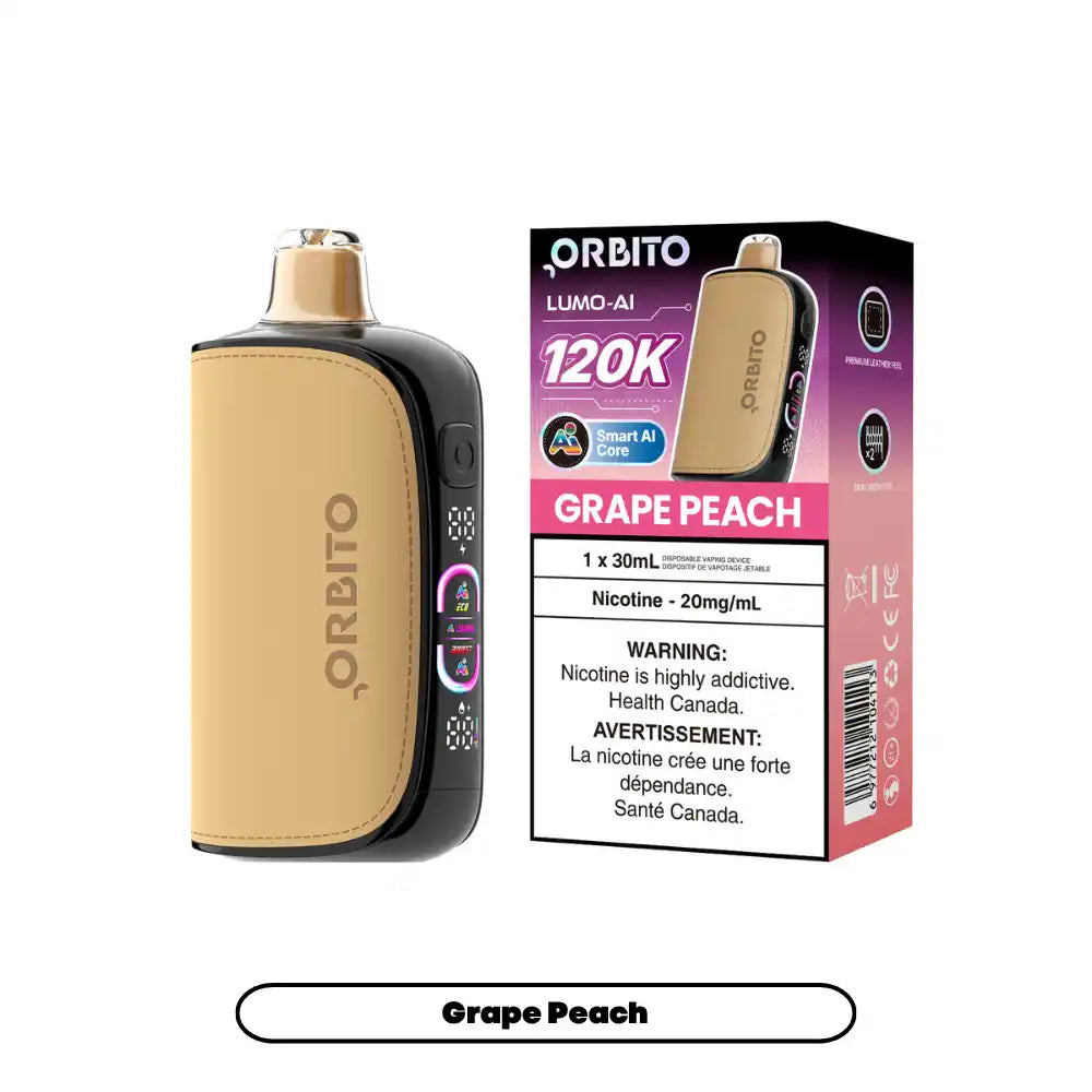 Grape Peach Orbito Lumo AI - Disposable 120K by ORBITO