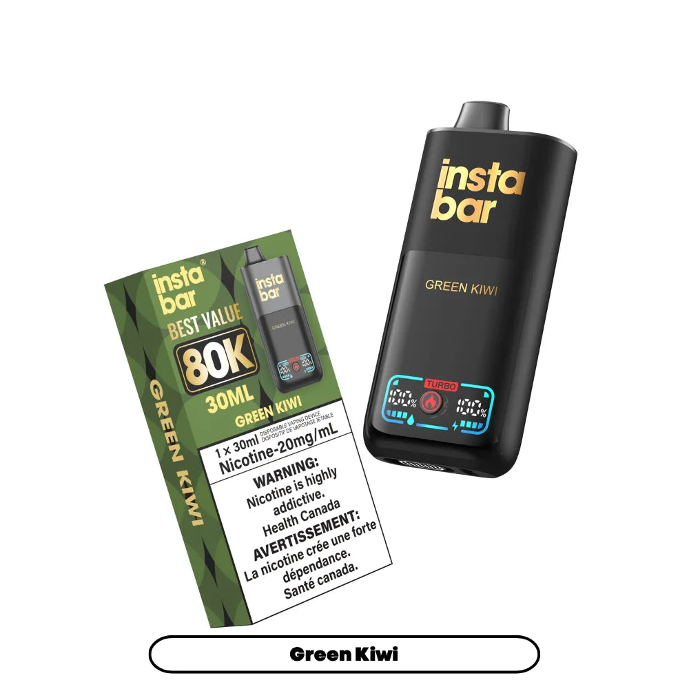 Green Kiwi Insta Bar - Disposable 80K