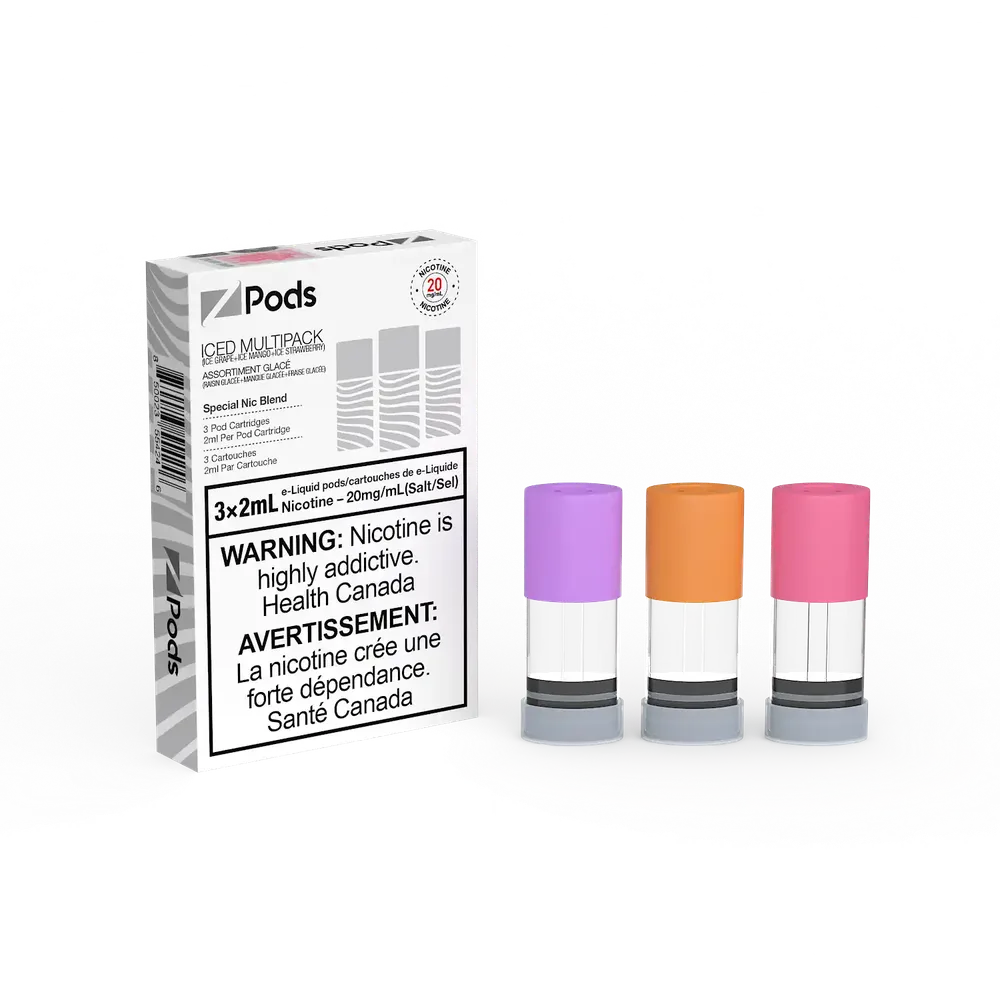 Vip Pods Iced Multipack ZPods By ZLab by STLTH PODS BY | VIP Vape