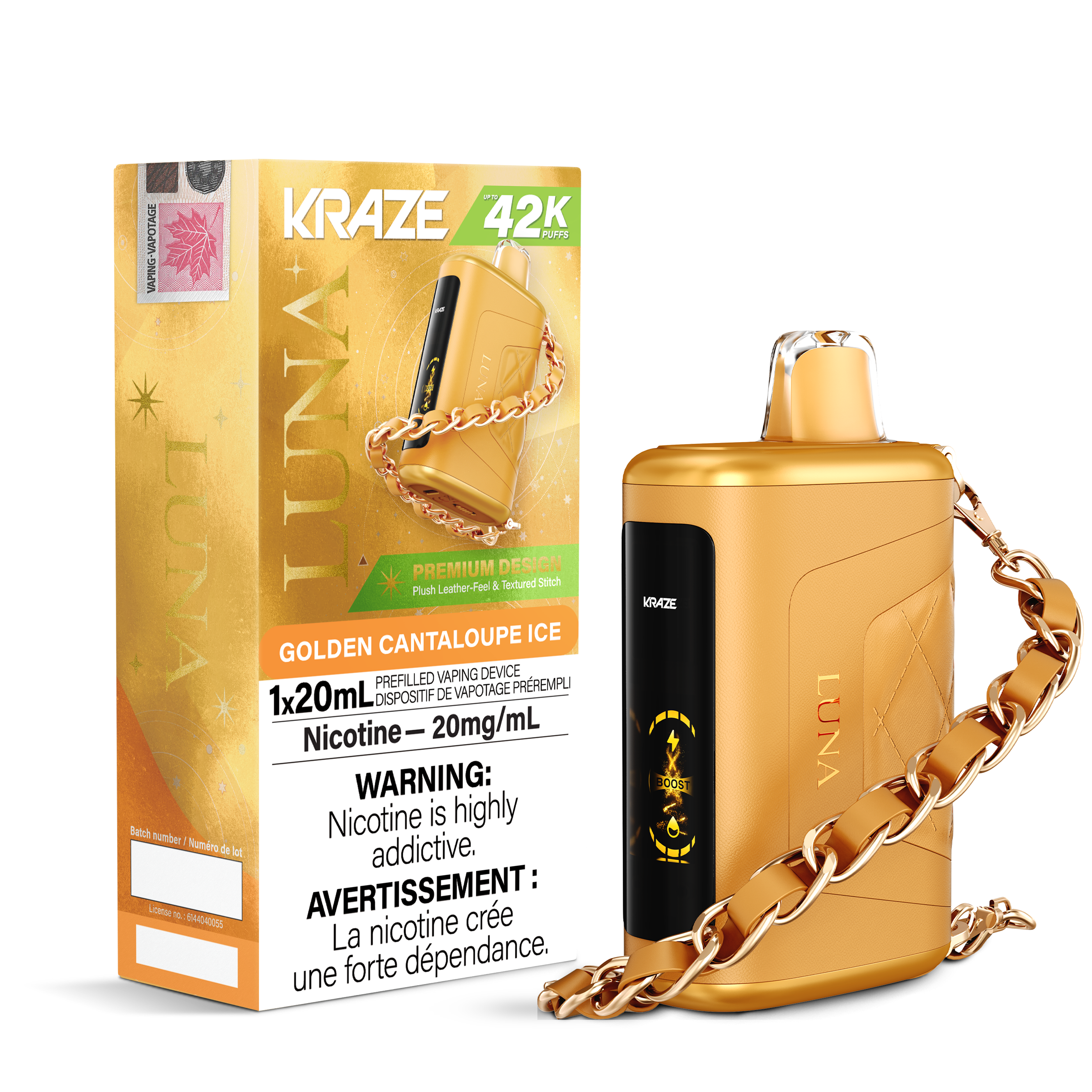 Kraze Luna - Disposable E-Cig (PROVINCIAL) (42k Puffs)