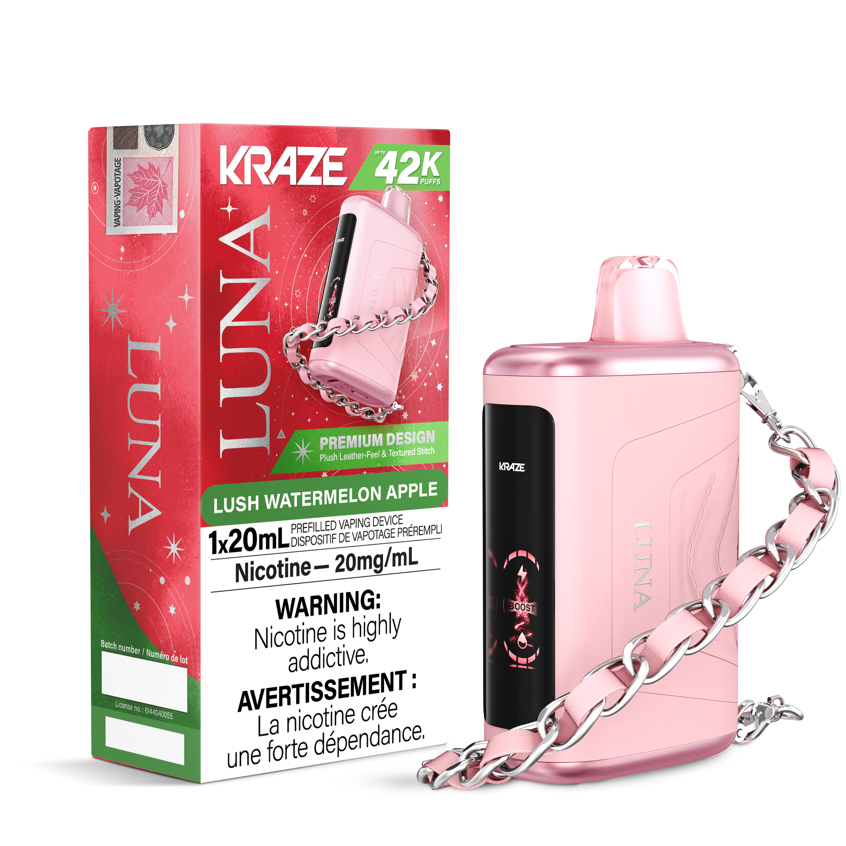 Kraze Luna - Disposable E-Cig (PROVINCIAL) (42k Puffs)