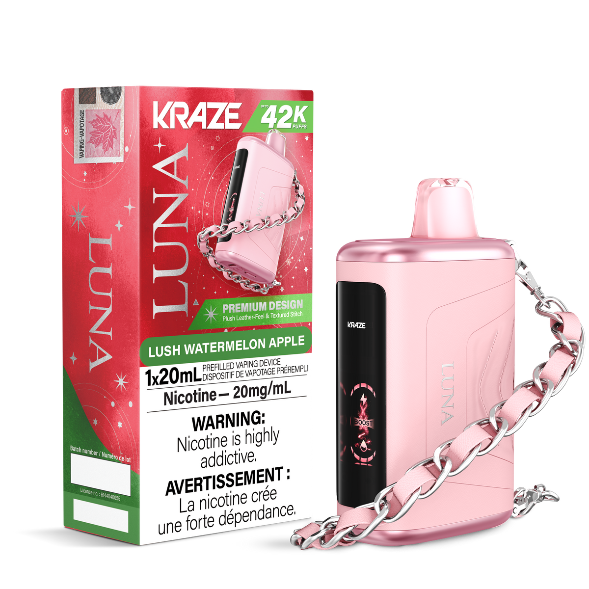 Lush Watermelon Apple Kraze Luna | Disposable 42,000+ Puffs – VIP Vape