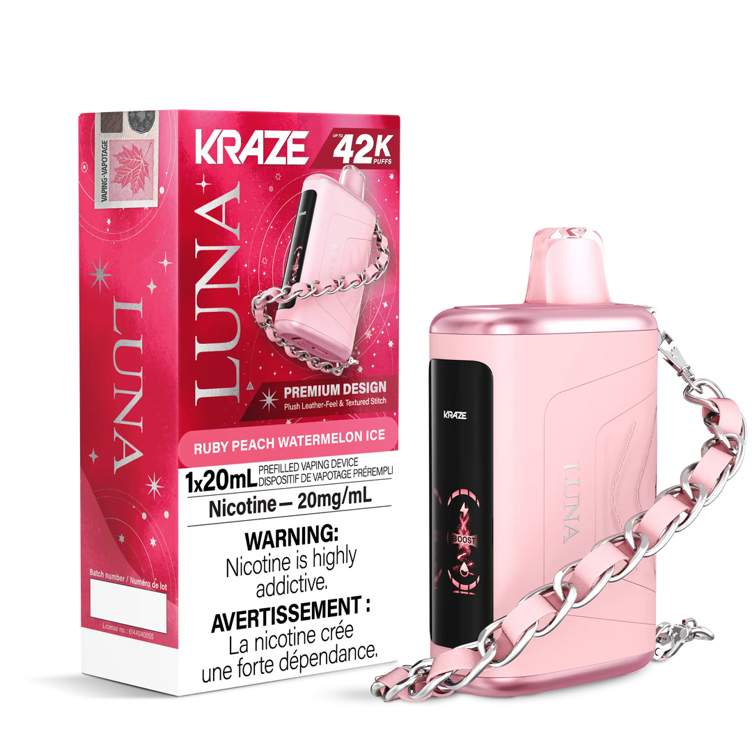 Ruby Peach Watermelon Ice Kraze Luna - Disposable 42K