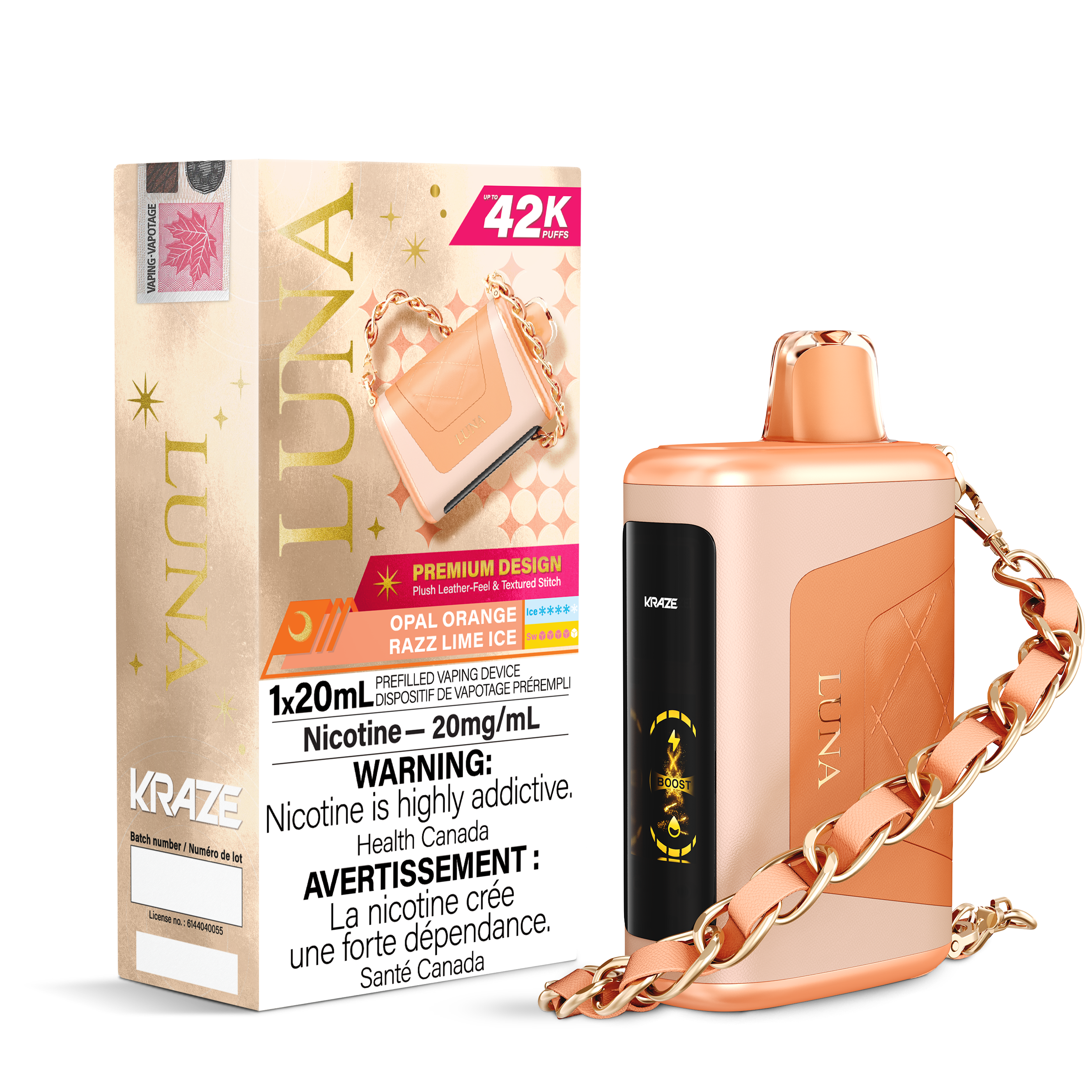 Kraze Luna - Disposable E-Cig (PROVINCIAL) (42K Puffs)