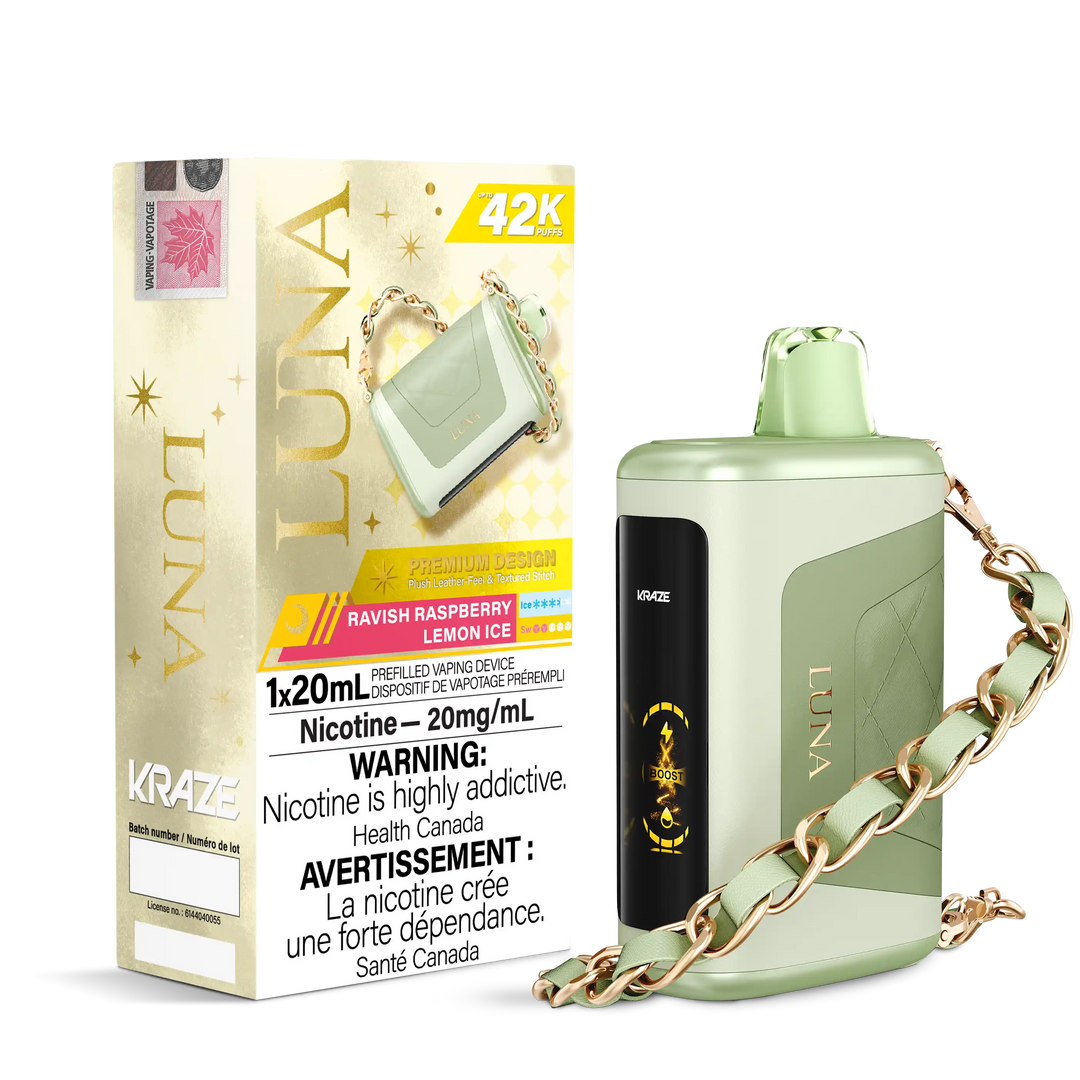 Ravish Raspberry Lemon Ice Kraze Luna - Disposable 42K