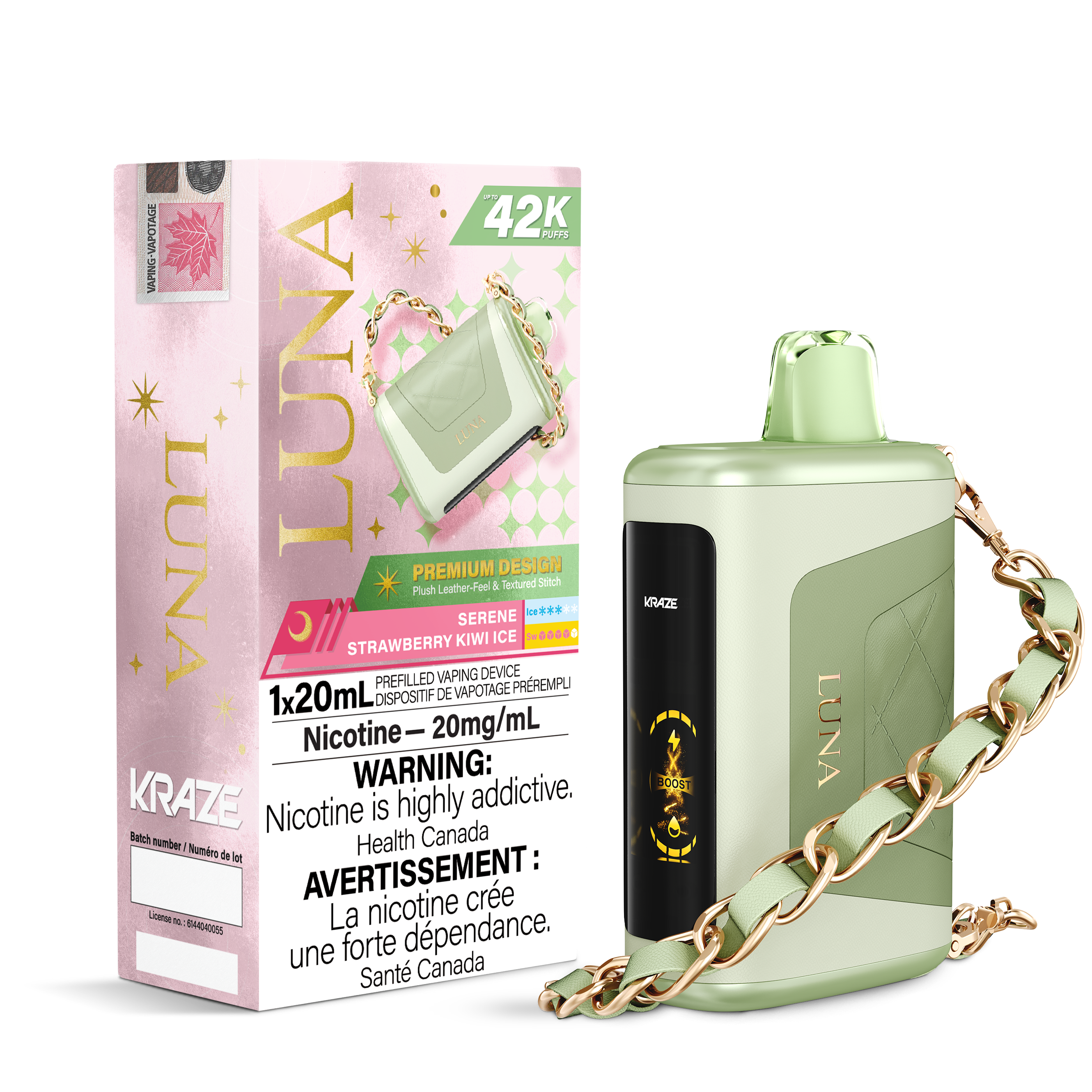 Kraze Luna - Disposable E-Cig (PROVINCIAL) (42K Puffs)