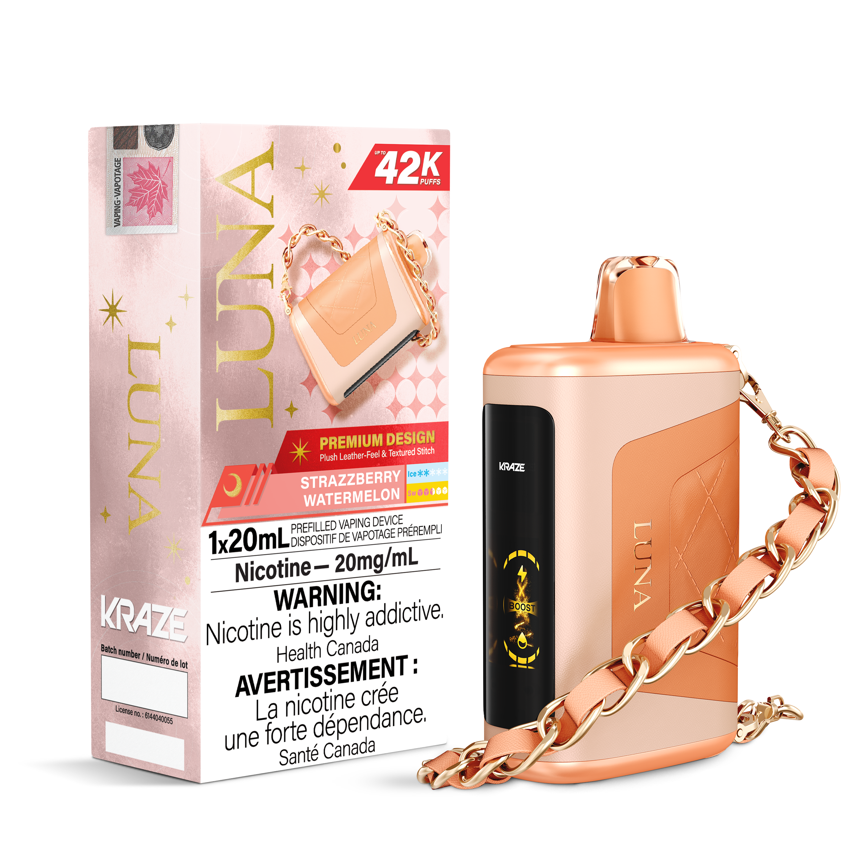 Kraze Luna - Disposable E-Cig (PROVINCIAL) (42K Puffs)