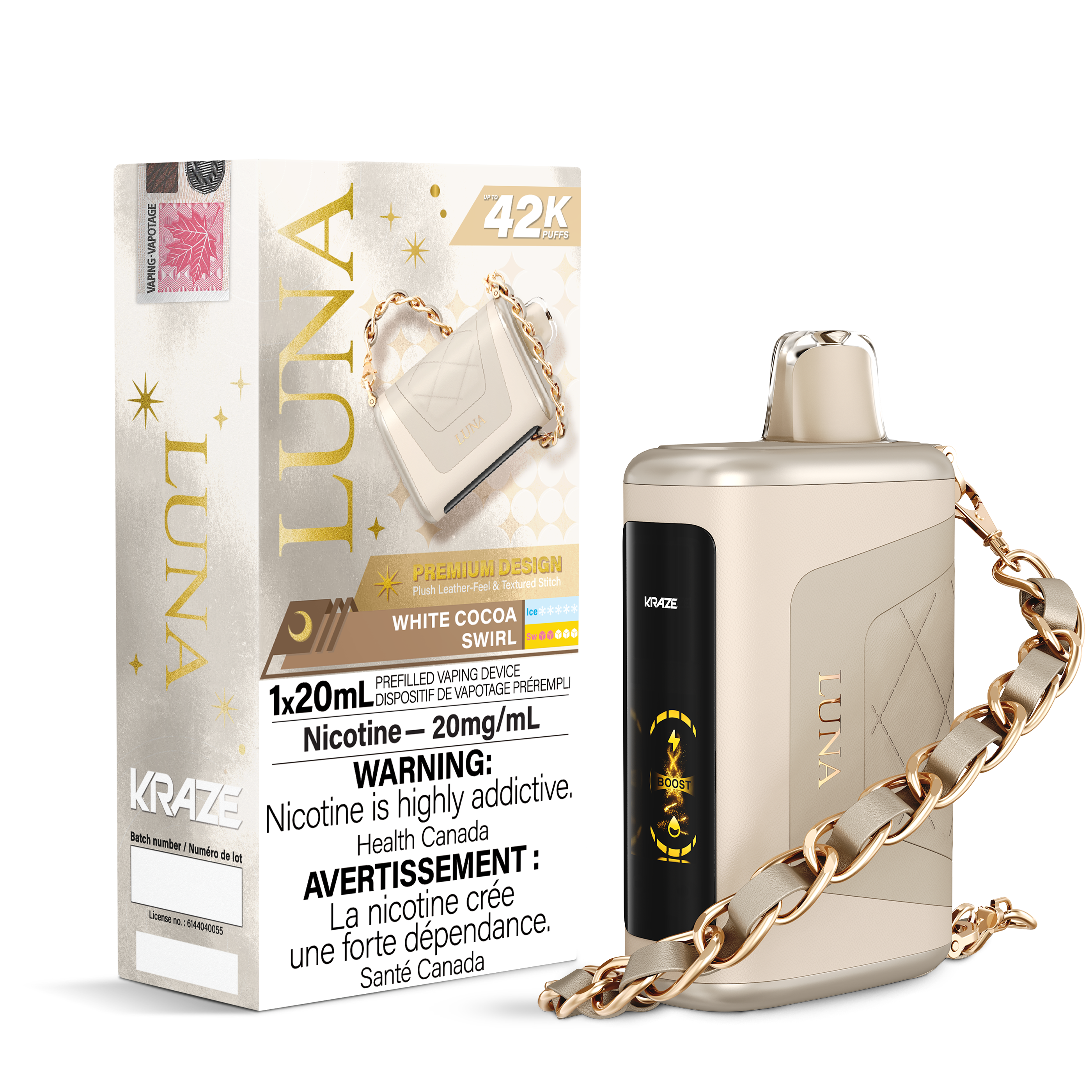 Kraze Luna - Disposable E-Cig (PROVINCIAL) (42K Puffs)