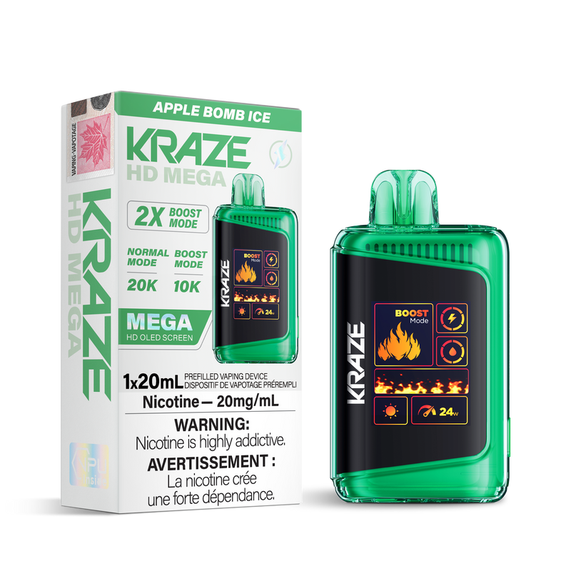 Kraze HD Mega - Disposable E-Cig (EXCISE TAXED) (20k Puffs)