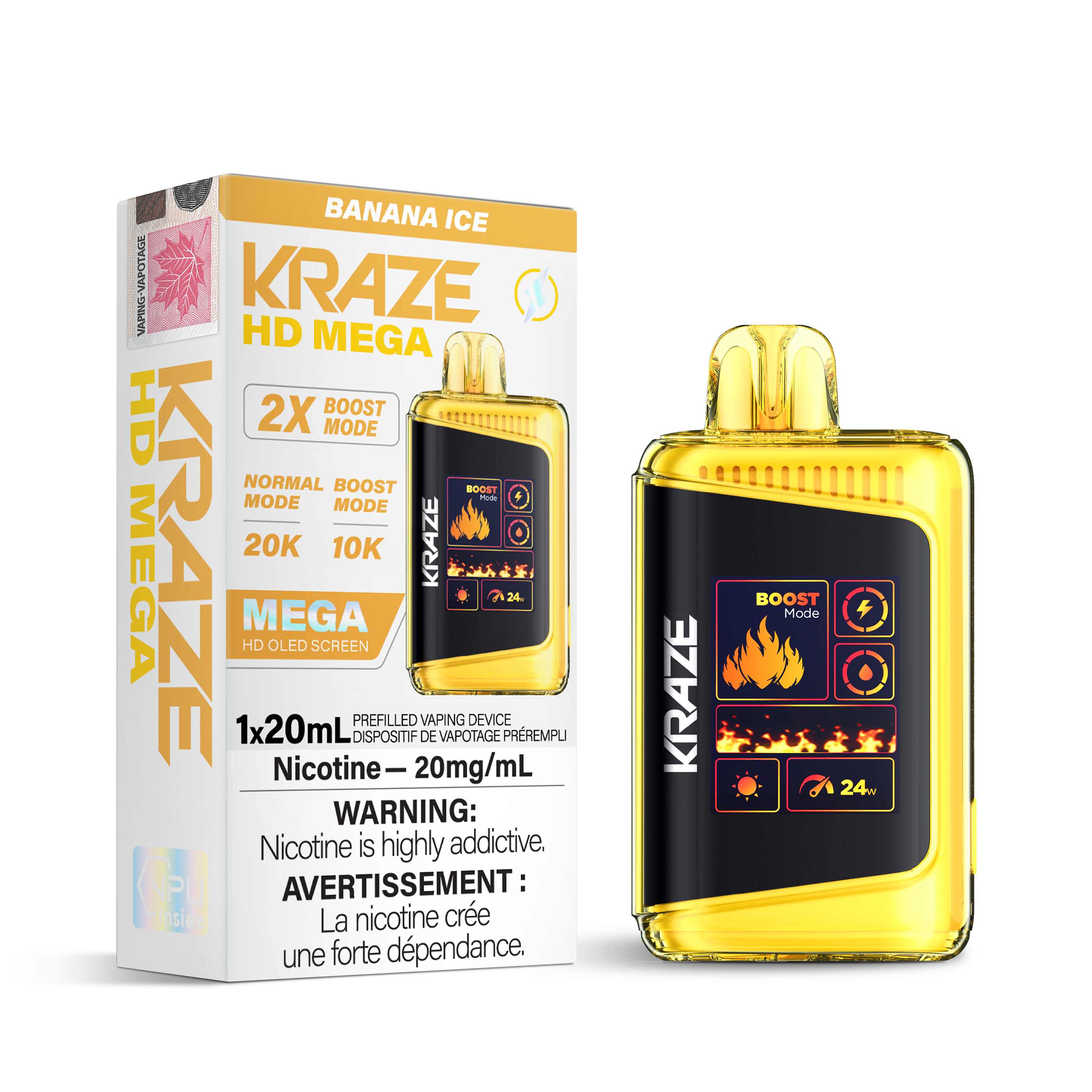 Kraze HD Mega - Disposable E-Cig (FEDERAL) (20k Puffs)