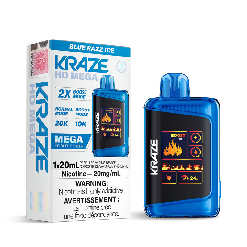 Kraze HD Mega - Disposable E-Cig (FEDERAL) (20k Puffs)