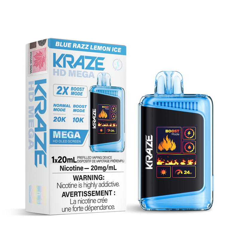 Kraze HD Mega - Disposable E-Cig (FEDERAL) (20k Puffs)