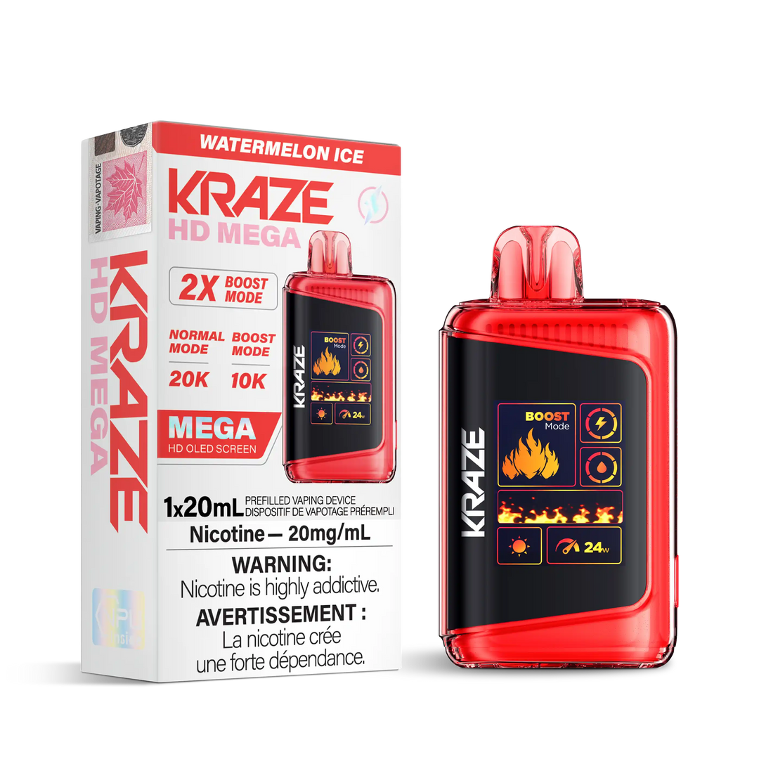 Watermelon Ice Kraze HD Mega - Disposable 20K