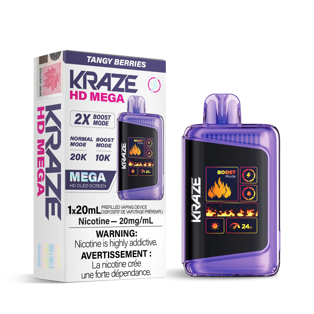 Tangy Berries Kraze HD Mega - Disposable 20K