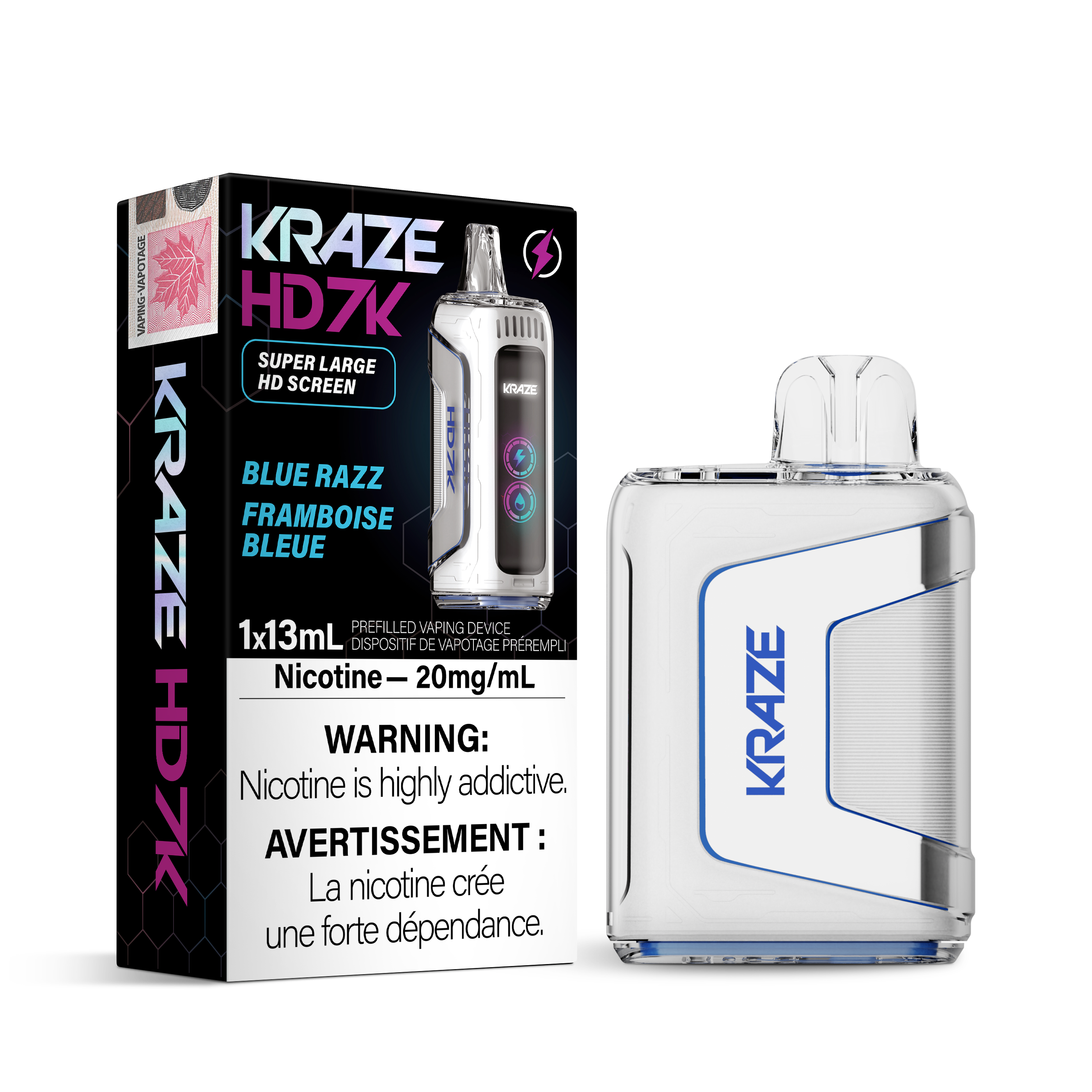 Kraze HD7K - Disposable E-Cig (7000 Puffs) (FEDERAL)