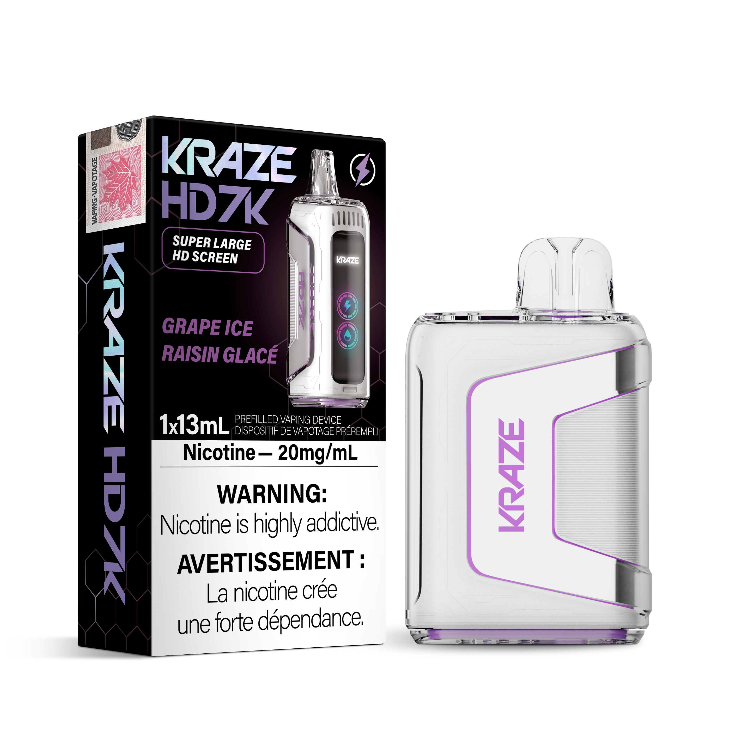 Kraze HD7K - Disposable E-Cig (7000 Puffs) (FEDERAL)
