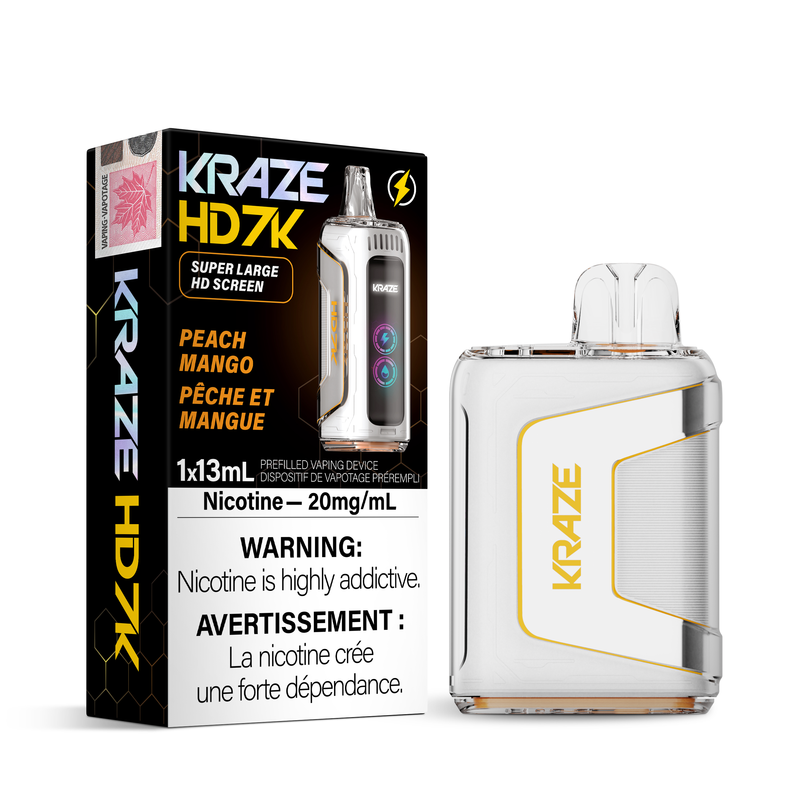 Kraze HD7K - Disposable E-Cig (7000 Puffs) (FEDERAL)