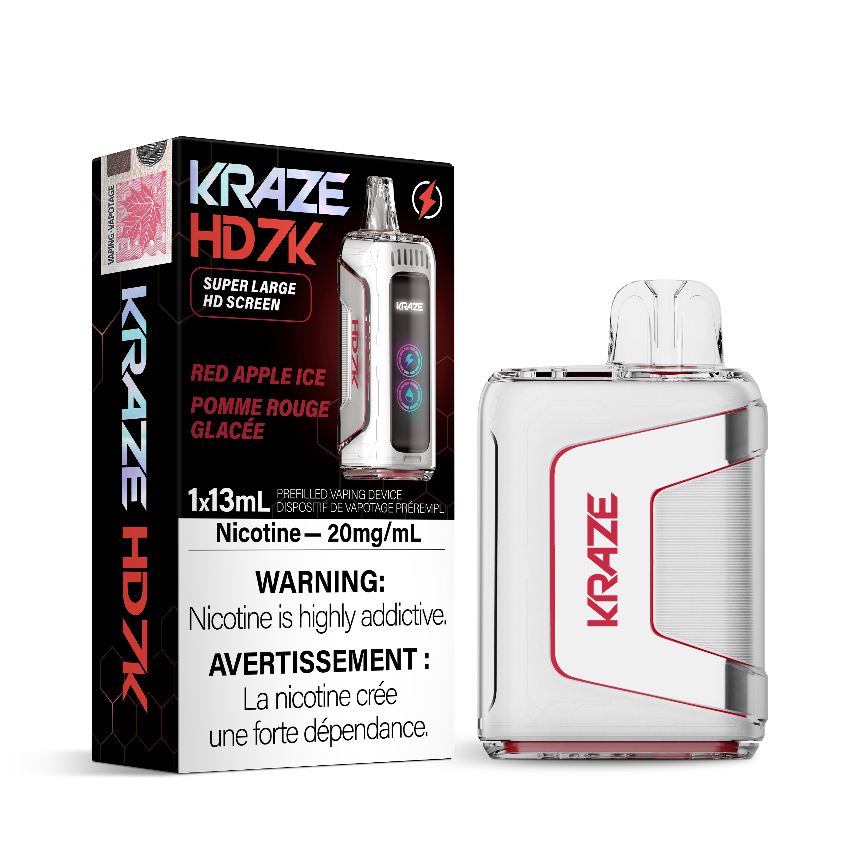 Kraze HD7K - Disposable E-Cig (7000 Puffs) (FEDERAL)