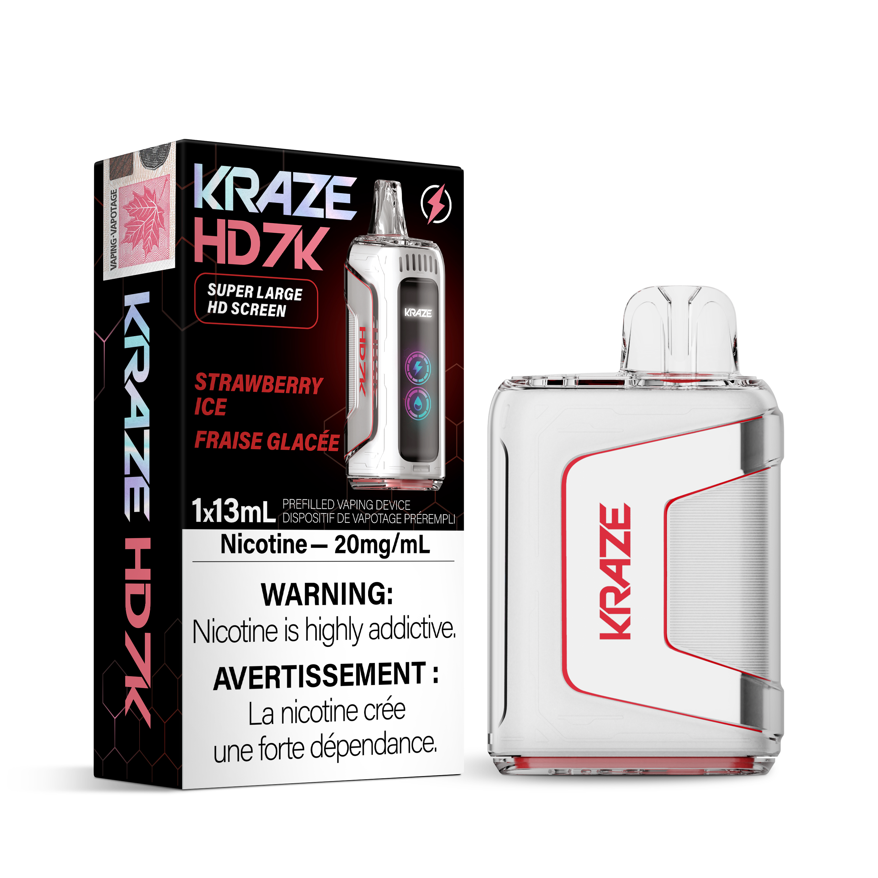Kraze HD7K - Disposable E-Cig (7000 Puffs) (FEDERAL)