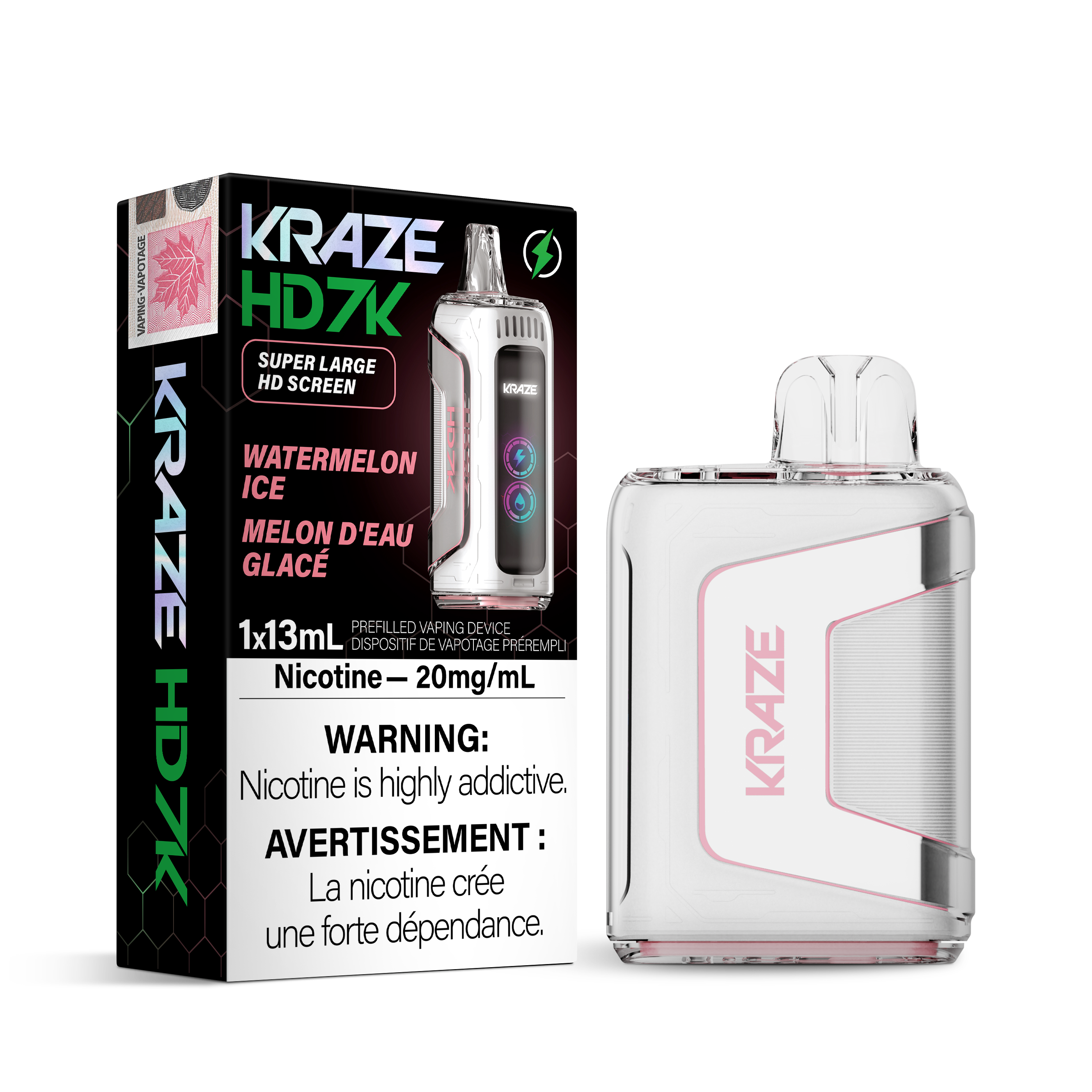Kraze HD7K - Disposable E-Cig (7000 Puffs) (FEDERAL)