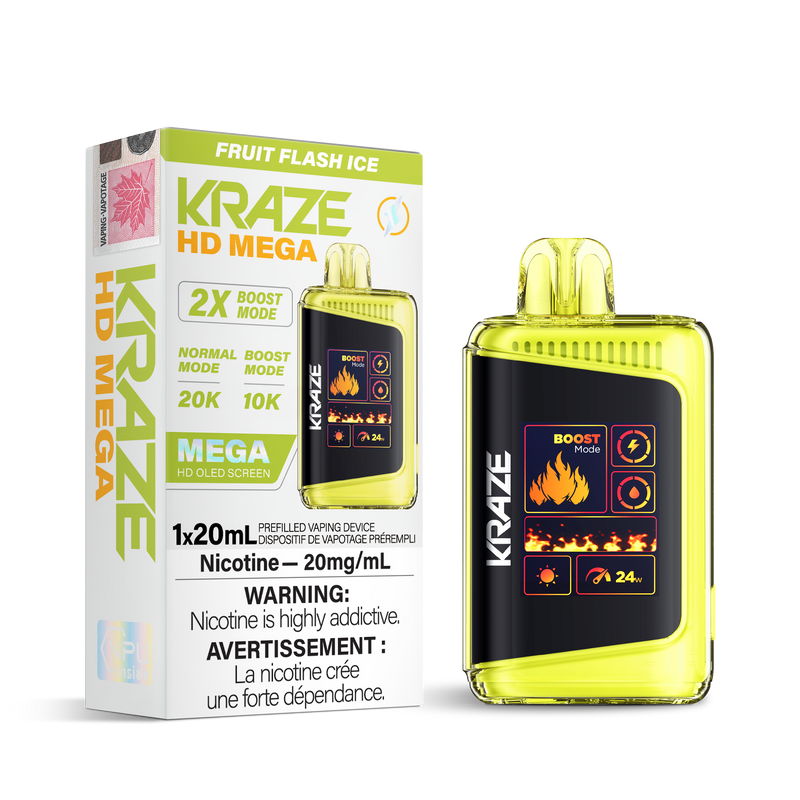 Kraze HD Mega - Disposable E-Cig (EXCISE TAXED) (20k Puffs)